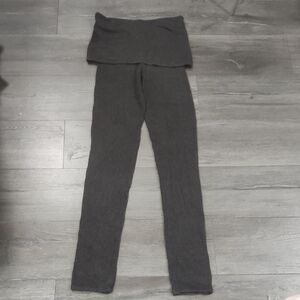 Luluemon Sweater Pants Gray Knit Leggings